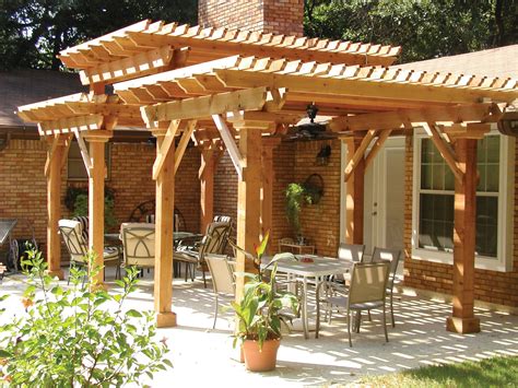 multi level wood pergola  raleigh outdoor pergola backyard pergola