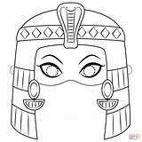 Cleopatra Colorare Maschera Masks Supercoloring Egitto Egizi Disegno Egiziana Egizia Maschere Egiziano Sugli Egizie Antico Pharaoh Compleanno Sheets Scuola Máscara sketch template