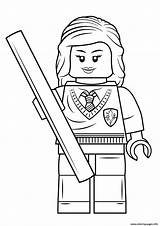Coloring Potter Harry Hermione Granger Lego Pages Printable sketch template