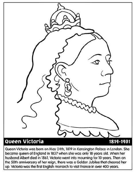 week  queen victoria coloring page england pinterest queen