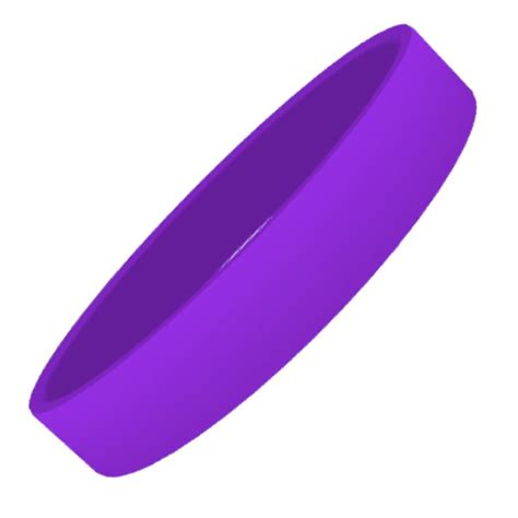 silicon wristbands purple