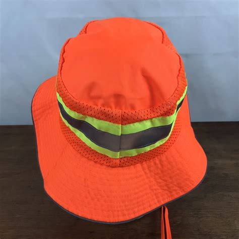 Erb Safety Orange Reflective Hi Visibility Boonie Bucket Hat