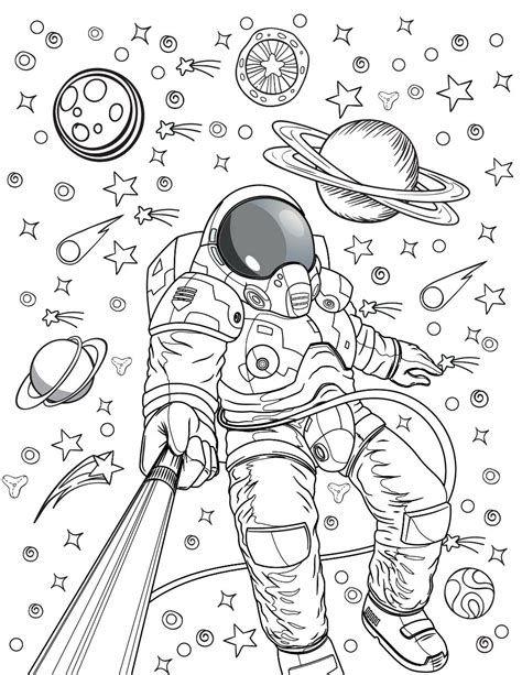 astronaut space coloring pages   printable