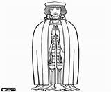 Ages Middle Noble Coloring Pages Clergy sketch template