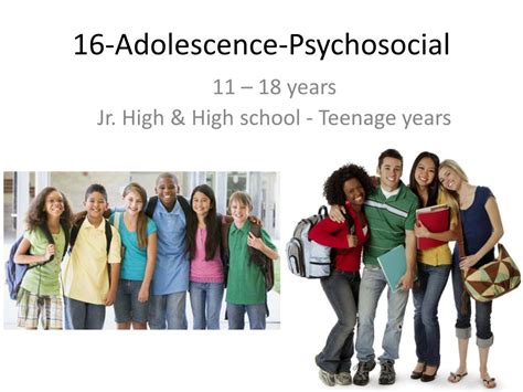 ppt 16 adolescence psychosocial powerpoint