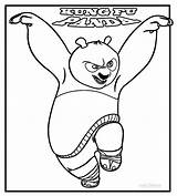 Panda Fu Kung Coloring Pages Printable Kids Po Cool2bkids Color sketch template