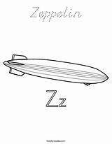 Coloring Zeppelin Print Ll sketch template