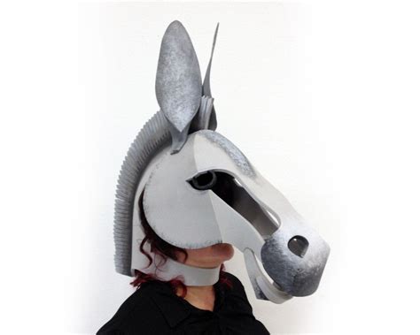 donkey mask head midsummer nights dream  stock nativity scene