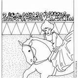 Coloring Trapeze Pages Artists Hellokids Horse Rider Big Circus sketch template
