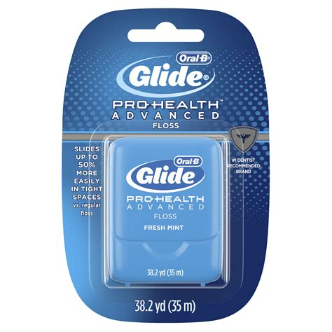 oral  glide pro health advanced dental floss fresh mint flavor