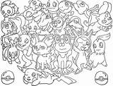Coloring Pages Pokemon Kanto Piplup Template Printable Related sketch template