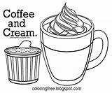 Coffee Drawing Coloring Pages Drink Color Kids Printable Hot Cream Getdrawings Hard Clipart Beverage Jolly Rancher Maintain Afternoon Output Graphics sketch template