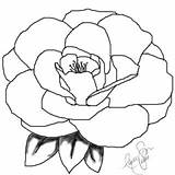 Camellia Dynu sketch template