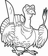 Coloring Turkey Pages Hand Getcolorings Color sketch template