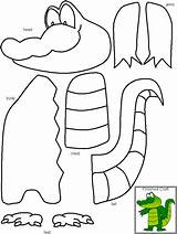 Crafts Cut Dltk Cutting Alligator Kindergarten Rompecabezas Summer Children Glue Dtlk Liam Preescolar Reptiles sketch template