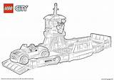 Boat City Ferry Lego Coloring Pages Printable Transport Print Undercover Book sketch template