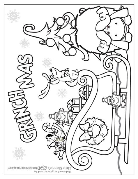 grinch coloring pages christmas  printable templates