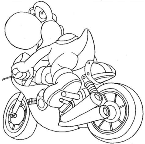 yoshi coloring pages    print