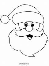 Santa Outline Claus Christmas Template Merry Happy Clipartmag sketch template