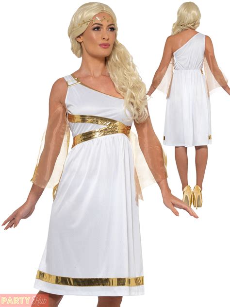 Adult Ladies Ancient Greek Goddess Grecian Princess Toga Fancy Dress