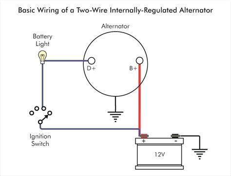 older alternator wiring diagram  internal regulator manual  books alternator wiring
