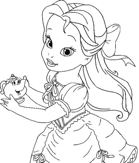 belle coloring pages printable