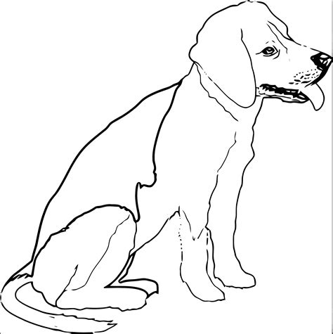 realistic outline puppy dog coloring page converted wecoloringpagecom