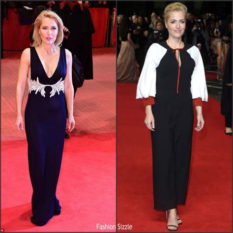 gillian anderson in galvan and roksanda at ‘viceroy s house