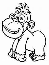 Coloriage Gorille Bebe Chimpanzee Gorilla Dessin Imprimer Jecolorie Gaddynippercrayons sketch template