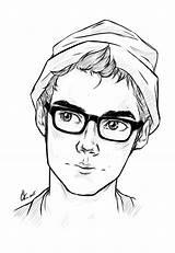 Drawing Drawings Boys Glasses Cute Anime Face Dylan Boy Sketch Guy Cool Brien Manga Draw Sketches Man Character Deviantart Eccentric sketch template