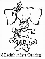 Coloring Pages Christmas Mutt Dachshund Dog Stuff Dogs Print Merry Denver Broncos Dachshunds Getdrawings Monster Crafts Getcolorings sketch template