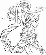 Rapunzel Tangled sketch template