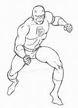 Daredevil Coloring Pages Printable Getcolorings Popular Color sketch template