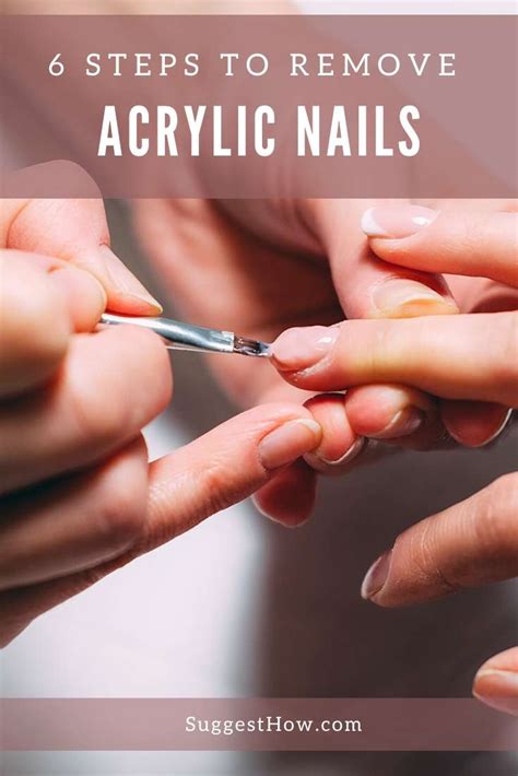 how to remove acrylic nails by yourself in 6 simple steps