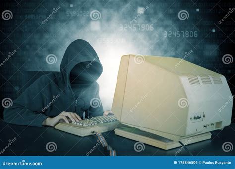 hacker typing  keyboard  binary code background stock photo