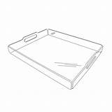 Tray Drawing Paintingvalley Serving Drawings Collection sketch template