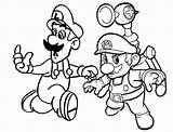 Coloring Pages Mario Super Games Brothers Luigi Game Printable Hunger Kids Clip Books Popular Coloringhome sketch template