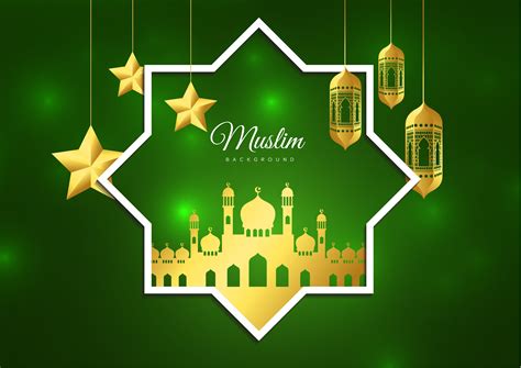 vector illustration  eid mubarak islamic holiday greeting card design