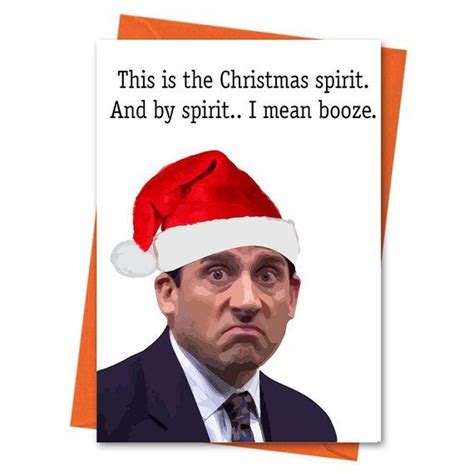 funny christmas card the office us michael scott funny