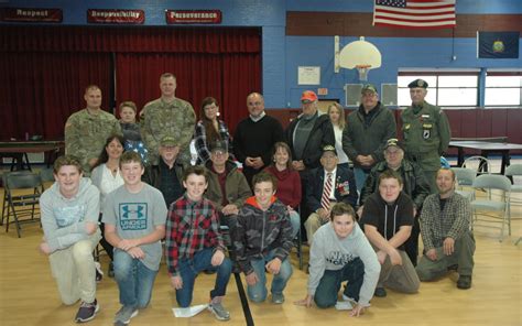 north country union junior high school students host veterans day ceremony barton chronicle
