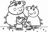 Peppa Pig Coloring Family Pages Reunion Getdrawings Inspiring Getcolorings Color Cartoon Print Wecoloringpage Template Colorings sketch template