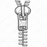 Zipper Sketch Drawing Illustration Vector Stock Lhfgraphics Depositphotos Clipartmag Doodle Getdrawings sketch template