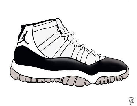 draw jordans shoes step  step howto techno