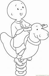 Caillou Coloring4free 1424 Coloringpages101 sketch template