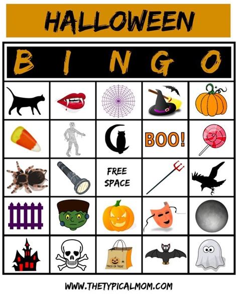 printable fall bingo cards  large groups