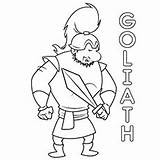 Goliath Bible sketch template