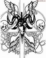 Satan Tattoo Evil Tattoos Girl Symbol Drawings Baphomet Sketches Jesus Deviantart Cliparts Sketch Wicca Clipart Choose Board Library Joker Clip sketch template