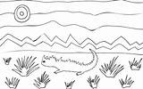 Thorny Desert Moloch Reptile sketch template