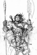 Jim Lee Red Sonja Conan Comic Barbarian Artist Hands Claw Drawings Variant Book Drawing Comics Comicartcommunity Batman Community Sketches Do sketch template