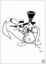 Coloring Dinokids Darkwing Duck Pages Close Coloringdisney sketch template